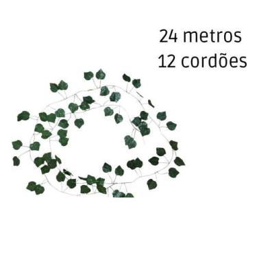Imagem de Trepadeira Artificial Hera Verde Corrente Planta Artificial Folhagens 