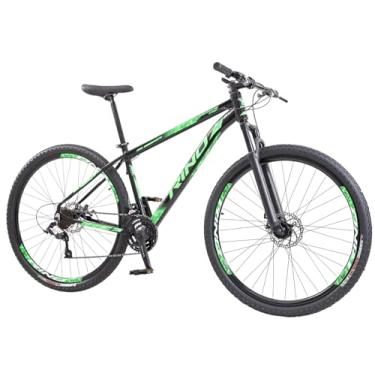 Imagem de Bicicleta Rino Start RX 1.4 MTB Aro 29 Alumínio 24 Marchas Freio a Disco Suspensão Dianteira (Preto/Verde, 21)