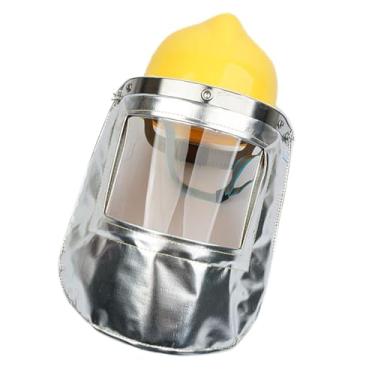 Imagem de Xgdsnly Macacão de Proteção Resistente Ao Calor, Presente Confortável, Macacão de Folha de Alumínio Composto, Traje Anti-radiação Térmica, Máscara com chapéu de segurança