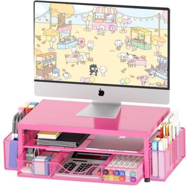 Imagem de Organizador de mesa OPNICE 2 camadas para monitor de computador Stand 