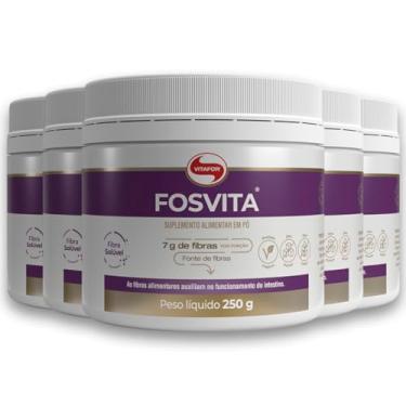 Imagem de Kit 5 Fosvita Vitafor Fibras Alimentares 250g