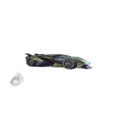 Imagem de Papel De Parede 3D Carro Lamborghini Vision Gt 3,5M Car231 - Você Deco