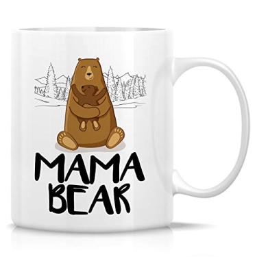 Imagem de Retreez Caneca engraçada - chá de bebê Mama Bear 325 ml canecas de café de cerâmica - engraçado, sarcasmo, sarcástico, motivacional, presentes de aniversário inspiradores para ela, mamãe, mãe, mãe