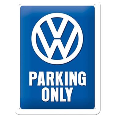 Imagem de Nostalgic-Art Placa de estanho retrô – Volkswagen – VW Parking Only – ideia de presente de carro, placa de metal, 15 x 20 cm