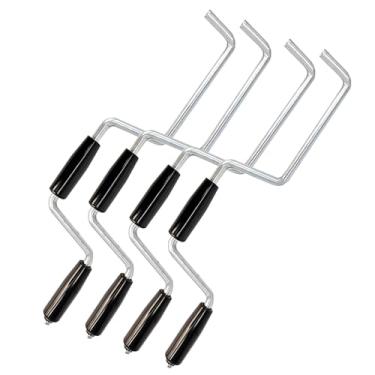 Imagem de Quality Life Enrolador de correia de guincho para reboque de mesa, correias de enrolamento rolo manual de enrolamento, correias de guincho de amarração para reboque de caminhão 4 peças