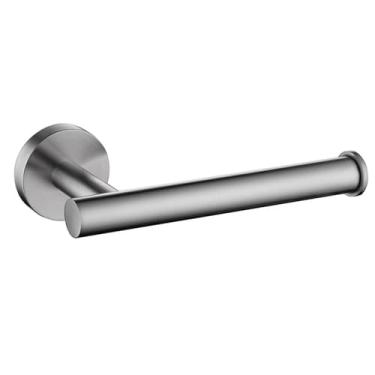 Imagem de Acessórios de banheiro preto cromado - Suporte para papel higiênico com anel para toalha - Aço inoxidável, Suporte para papel 6