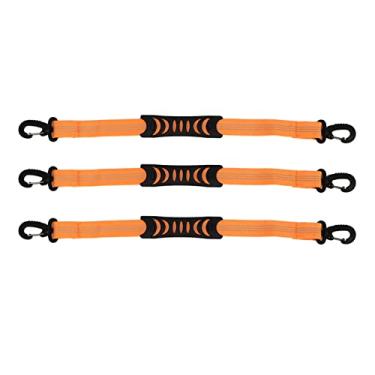 Imagem de 3 PCs Roller Skate Leash Botas de esqui de nylon Strapulador de bota de snowboard de tira de bota de bota para transportar sapatos de skate mãos grátis (Laranja)