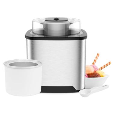 Imagem de Goodscious Máquina De Fazer Sorvete 2 Qt - Sorveteira Macia Pessoal Para Uso Doméstico Como Batedeira Sorvete, Gelato, E Iogurte Congelado, Utensílios Cozinha, Presentes A Família