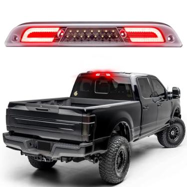 Imagem de HTZCMOTO Substituição de luz de freio estroboscópica de LED F1 para F150 2015-2025/ F250 F350 F450 F550 Super Duty 2017-2025/ Ranger 2019-2025/ Maverick 2021-2025, FL3Z13A6111 3A, lente transparente