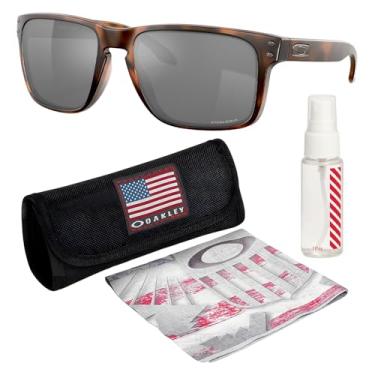 Imagem de OAKLEY Óculos de sol HOLBROOK XL OO9417 com kit oficial de óculos, Tartaruga marrom fosco, 59 mm