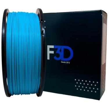 Imagem de F3D Filamento PLA Premium, Azul Celeste, 1kg, Temperatura de Impressão 205-230°C