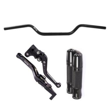 Imagem de Kit Guidão 22mm Esportivo Manopla Jupiter Manete Fazer Factor 125 150 