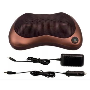 Imagem de Travesseiro Massageador Elétrico para Pescoço e Lombar com Tecnologia Avançada, Design Ergonômico e Portátil para Alívio de Estresse e Tensão Muscular em Casa, Viagens e Escritório