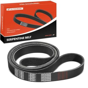 Imagem de A-Premium Correia de transmissão serpentina resistente compatível com Chevrolet C60 C70 Kodiak 1990-1996, C6500 C7500 Kodiak e GMC C6000 C7000 Topkick, L6 6.6L, DIESEL