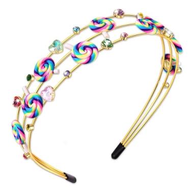 Imagem de NVENF Acessórios de fantasia para meninas de Natal, bengala doce, pirulito, fantasia de candyland, roupas de Halloween para mulheres, presentes (padrão C)