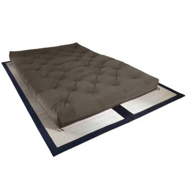 Imagem de Futon Sofa Cama Casal D33 Tendencia Oriental Cinza