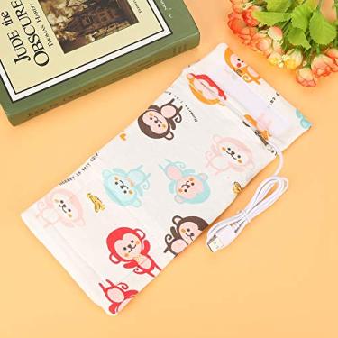 Imagem de Akozon Tampa de Aquecedor de Garrafas por Portátil USB - Aquecedor de Leite de 40 ° C para Bebês (Macaco)