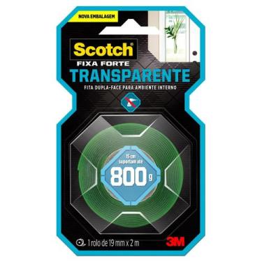 Imagem de Fita Fixa Forte Transparente 19mmx2m 18328 3m 02 Scoth - Scotch