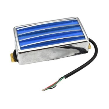 Imagem de Colaxi Captador Humbucker para Guitarra Elétrica, Portátil, Resistente, Leve, Fácil Instalação, Multifuncional, Baixo Ruído, Peças, Azul