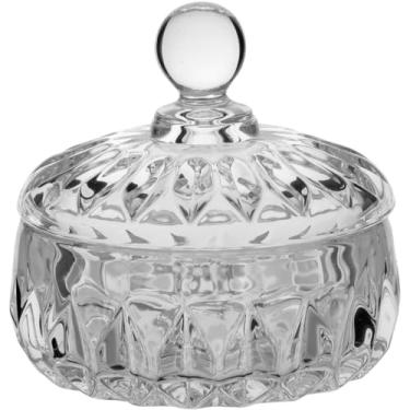 Imagem de POTICHE VASO DECORATIVO BRICE VIDRO 11x11x11cm TRANSPARENTE