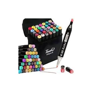 Imagem de Kit Criativo Infantil – 2 Livros para Pintar + 36 Canetinhas Coloridas | Diversão e Aprendizado em Família!