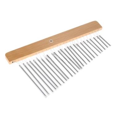 Imagem de Almencla 25 Nota única Fileira Sinos de Vento Instrumentos de Percussão Música Brinquedo Aprendizagem Precoce Sinos Musicais Percussão para Adultos em Sala de, Prata