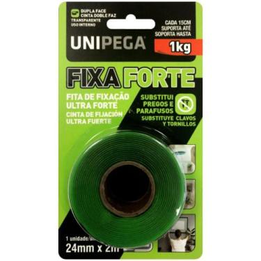 Imagem de Fita Dupla Face Unipega Transparente Fixa Forte 24mm X 2m