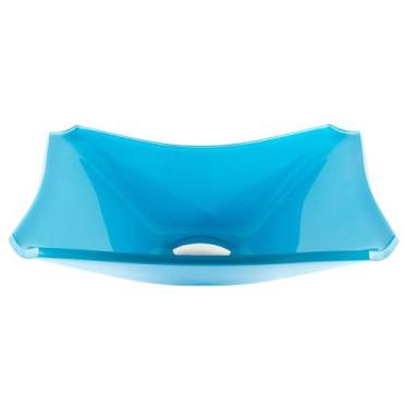 Imagem de Cuba de Vidro p/ Banheiro Lavabo Retrô 38 cm + Válvula Click - Lopazzi