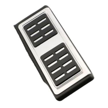 Imagem de Descanso de Pé Automotivo para VW e Audi, Alumínio e ABS, 27x11,5cm, Fixação com Velcro, Compatível com UP, Virtus, Nivus, T-Cross, Polo, Jetta, Tiguan