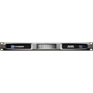 Imagem de Crown Amplificador de potência CT475 ComTech DriveCore. 4 canais 75W por canal. Classe AB, silencioso, resfriamento por convecção, montagem em rack 1U. Prata