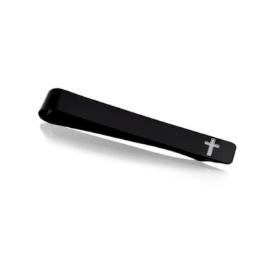 Imagem de Clipe de gravata de cruz cristã para homens, namorado, regular, prata, cruz, barra de gravata, fé, marido cristão, prendedor de gravata para presente de aniversário, Small, Metal não precioso, Sem