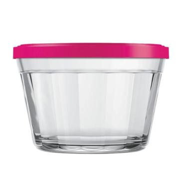Imagem de 1 Tigela Vidro Americano Tampa Plastica Sortida 150ml Nadir - NADIR FI