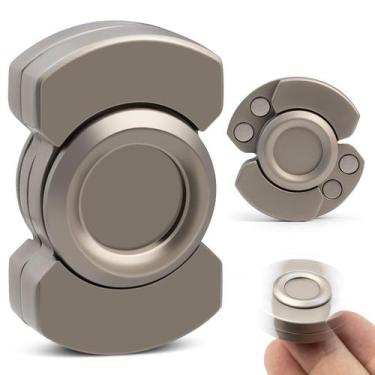 Imagem de Fidget Toys D.G.PLAYER 3 em 1 Spinner, Slider e Clicker Silver