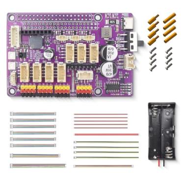 Imagem de Adeept Robot HAT for Raspberry Pi, Expansion Board for Raspberry Pi 5/4B/3B/3B+, Smart Robot Car Driver with PDF Tutorial