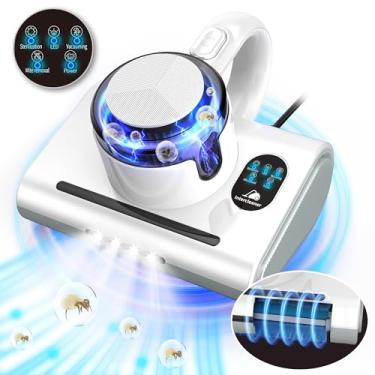 Imagem de Aspirador de colchão, aspirador de pó de cama de sucção potente de 13 Kpa com luz UV-C, faróis de LED e tecnologia de alto aquecimento, aspirador portátil leve de 1,2 kg para limpeza local, sofá