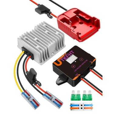 Imagem de Conversor de tensão descendente de 18V para 12V compatível com bateria Milwaukee M18 18V, regulador de tensão CC 15A MAX 120W adaptador de bateria de roda elétrica, conversor abaixador com proteção de