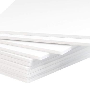 Imagem de Mat Board Center, pacote com 10 placas de espuma sem ácido, placas de espuma branca de 45,7 x 61 cm, 1/20.3 cm de espessura
