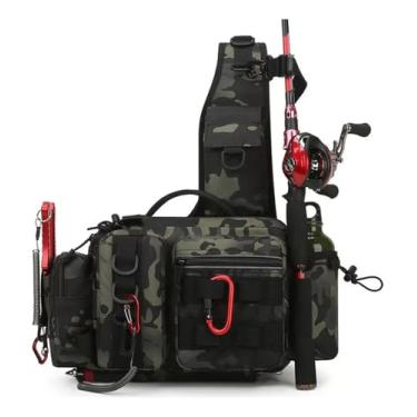 Imagem de Pochete Bolsa Mochila Impermeável Para Pesca (Verde-escuro)