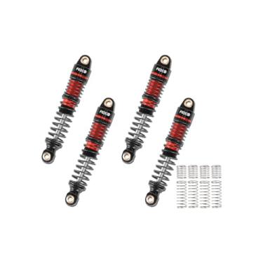 Imagem de FEDCO DSS18 Shocks 51MM Oil-Filled Dual Spring Shock Absorber CNC Long Threaded Oil Damper With Spring For TRX4MT TRX4M Upgrades 1/18 RC Crawler
