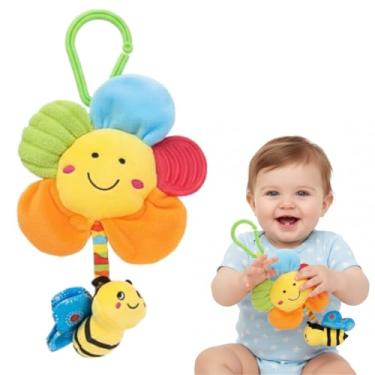 Imagem de Móbile Sensorial Brinquedo Interativo flor abelinha para bebê