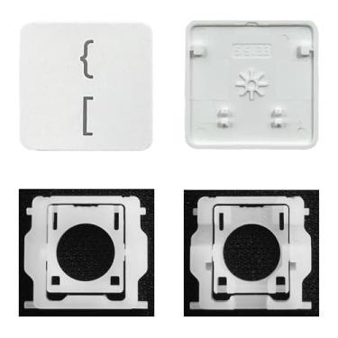 Imagem de GRMTRV Dobradiça de chave individual de substituição para teclado Magic A2438 A2439 A2449 A2450 A3118 A3203 2021-2024 ano (suportes de chaves esquerdas/suportes abertos)