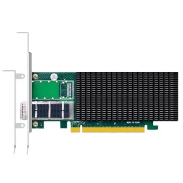 Imagem de GLOTRENDS Placa de rede Ethernet ST7340 1 porta 100 G QSFP28 com controlador Intel E810-CAM1, interface PCIE 4.0 X16, suporta Windows 11/10/Windows Server/Linux/RHEL/SLES/Ubuntu/Debian/Freebsd