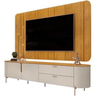 Imagem de Rack Com Painel Para 75 Pol Dion D05 Bali Cedro - LYAM DECOR