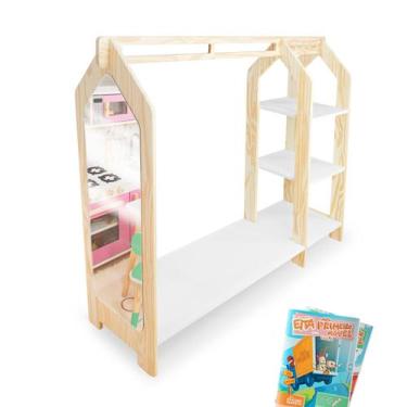 Imagem de Kit Educativo Mini Closet Infantil Com Espelho - Eita! Casa Perfeita, 