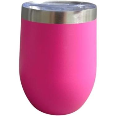 Imagem de Copo Térmico de Aço Inox, 350ml, Tampa Hermética, Múltiplas Cor rosa pink, para Café e Bebidas