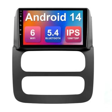 Imagem de 2+64G 22.9 cm Android 14 estéreo para carro Dodge RAM 1500/2500/3500 2002-2006 IPS tela sensível ao toque rádio veicular com Carplay e câmera de backup com suporte automático Android GPS FM Navi BT