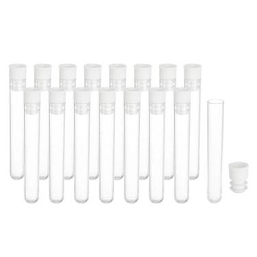 Imagem de PATIKIL Suporte de armazenamento de agulha de costura de plástico de 7,6 cm de comprimento, 16 peças de agulha de bordado portátil com pino transparente estojo de tubos de armazenamento para tricô