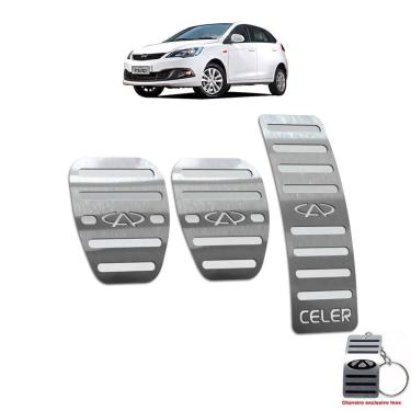 Imagem de Pedaleira Chery Celer Manual 2013 Até 2018 Aço Inox