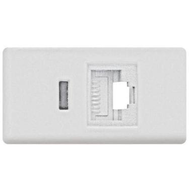 Imagem de Tomada Fone Padrão Americano Tramontina - Módulo 12706