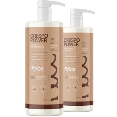 Imagem de Kit Apice Crespo Power Shampoo e Condicionador 1L Definição Sem Sal Liberado